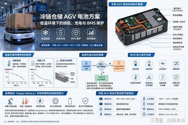 冷链仓储 agv 电池方案:低温环境下的续航,充电与 bms 保护